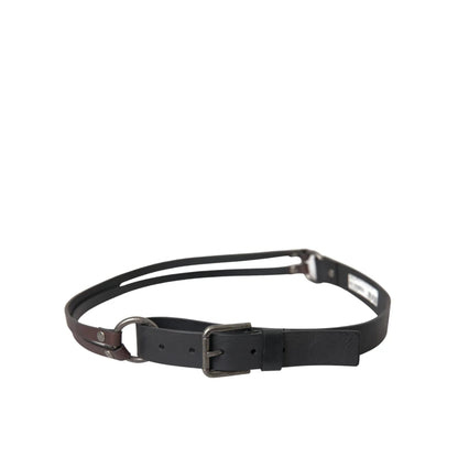 Dolce & Gabbana High-Quality Leather Belt with Metal Buckle Closure