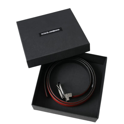 Dolce Gabbana High-Quality Leather Dress Belt Glamour &