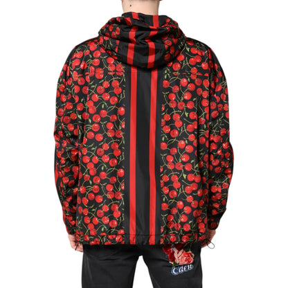 Dolce Gabbana Hooded Windbreaker Jacket Steal with Full Zip Closure &