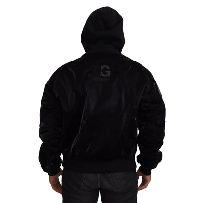 Dolce & Gabbana Iconic Bomber Hooded Jacket 100 Percent Authentic