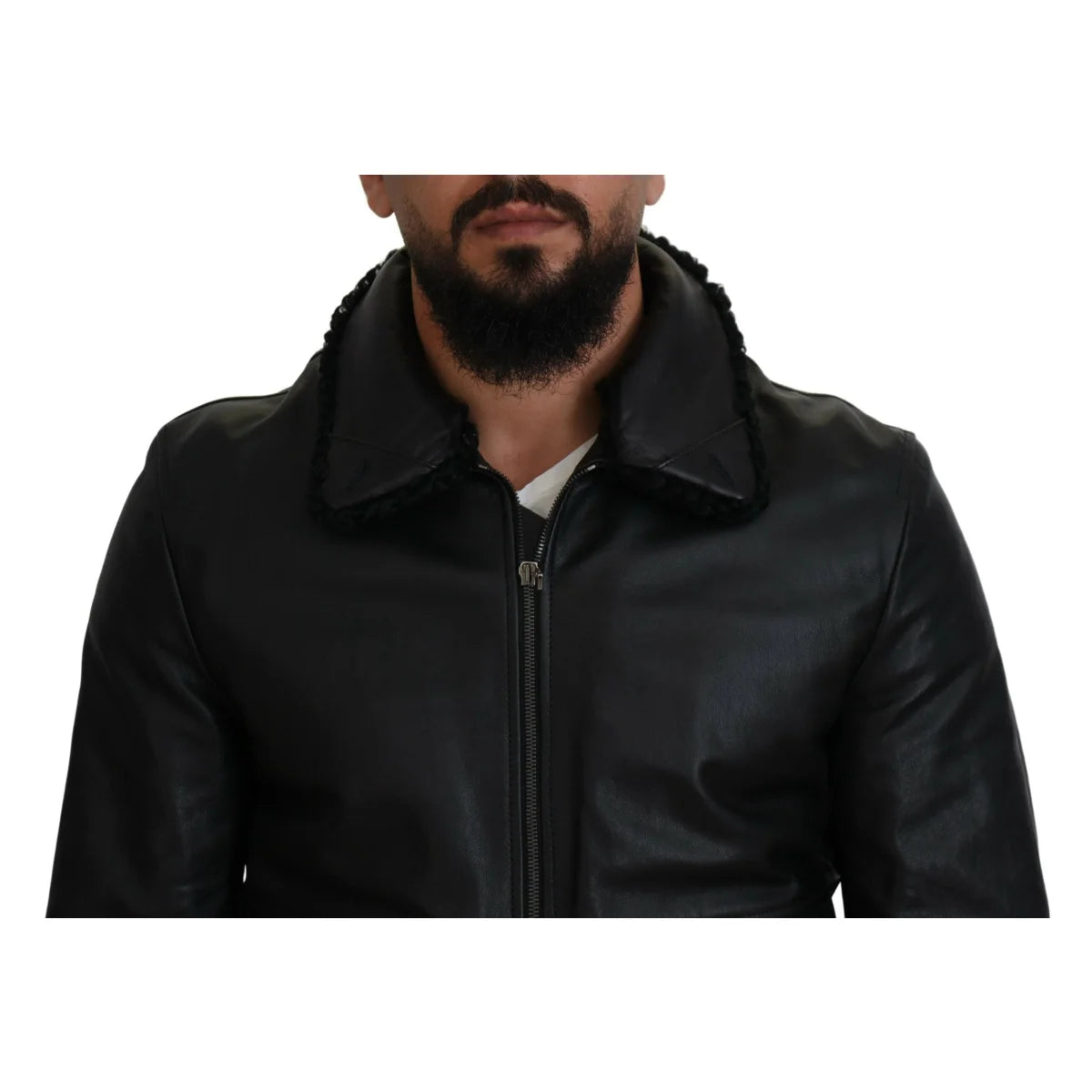 Dolce & Gabbana Italian Luxury Dress Jacket Leather Style