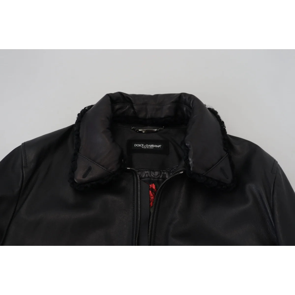 Dolce & Gabbana Italian Luxury Dress Jacket Leather Style