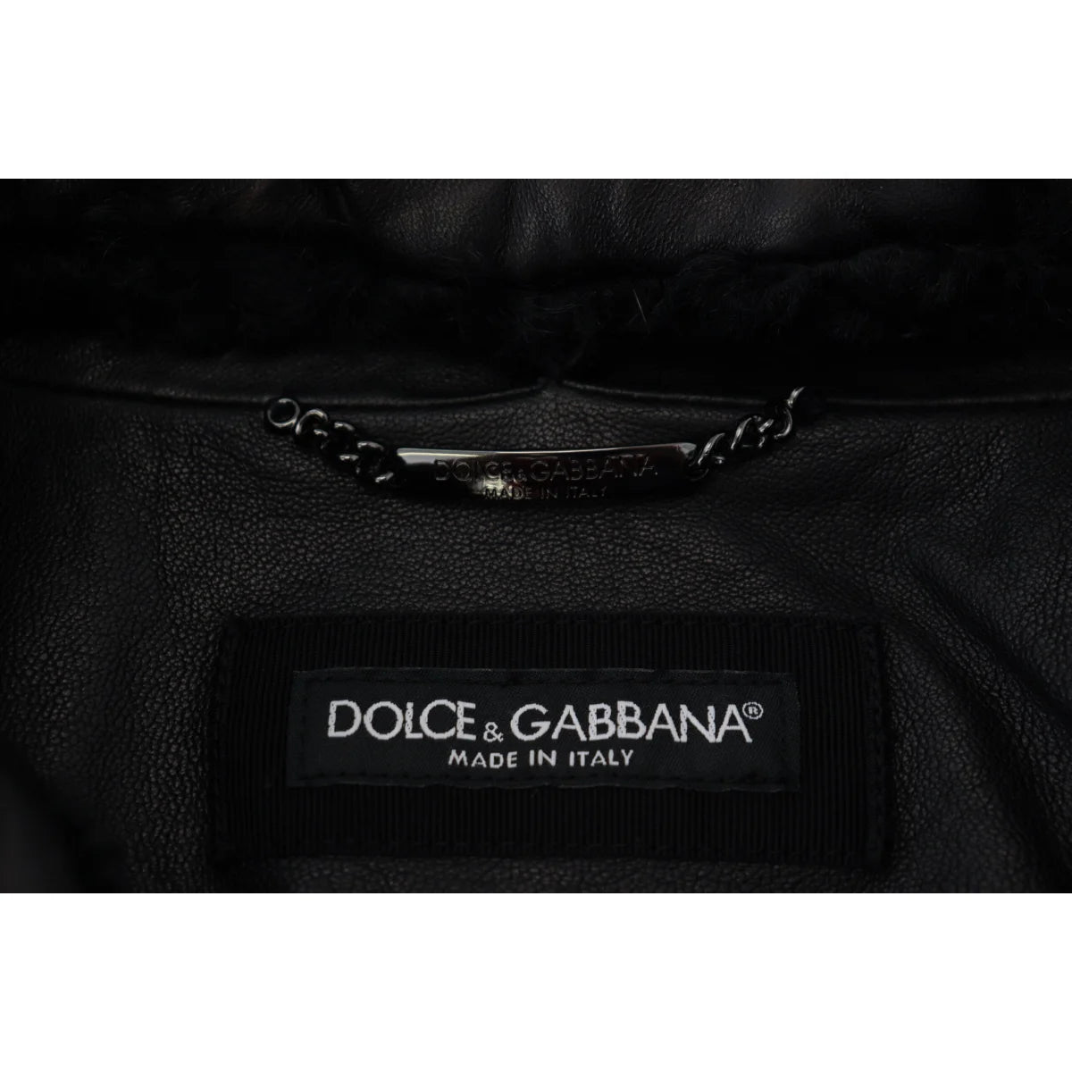 Dolce & Gabbana Italian Luxury Dress Jacket Leather Style