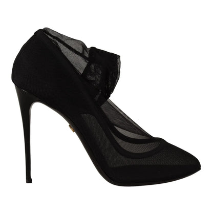 Dolce Gabbana Italian Luxury Sock Boots Stretch Socks &