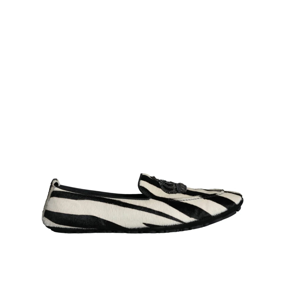 Dolce & Gabbana Italian Style Calf Fur Dress Loafers for Men