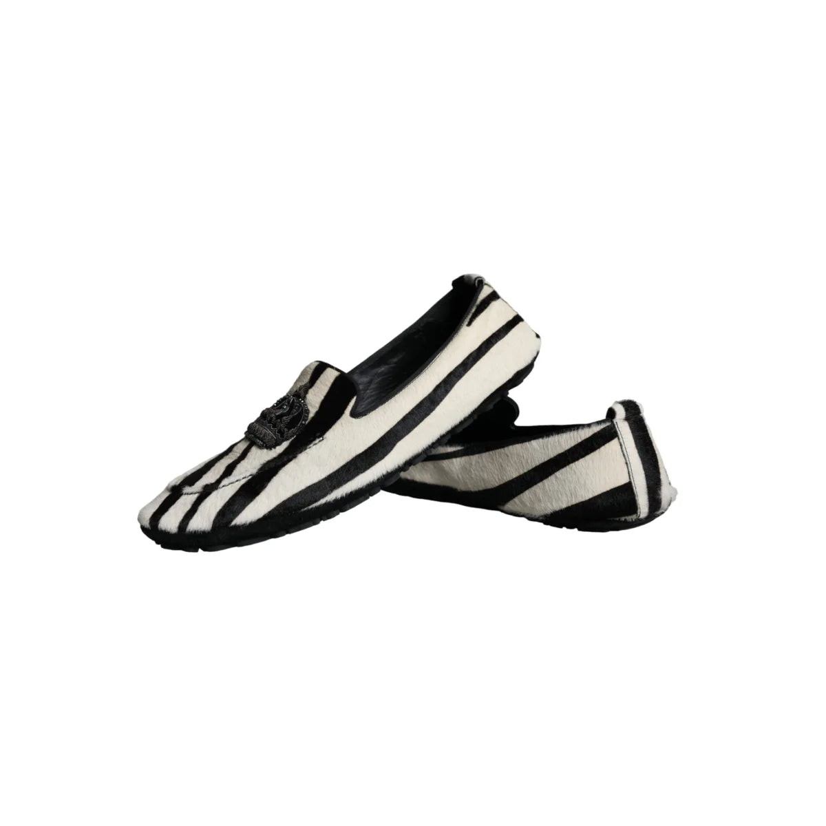 Dolce & Gabbana Italian Style Calf Fur Dress Loafers for Men