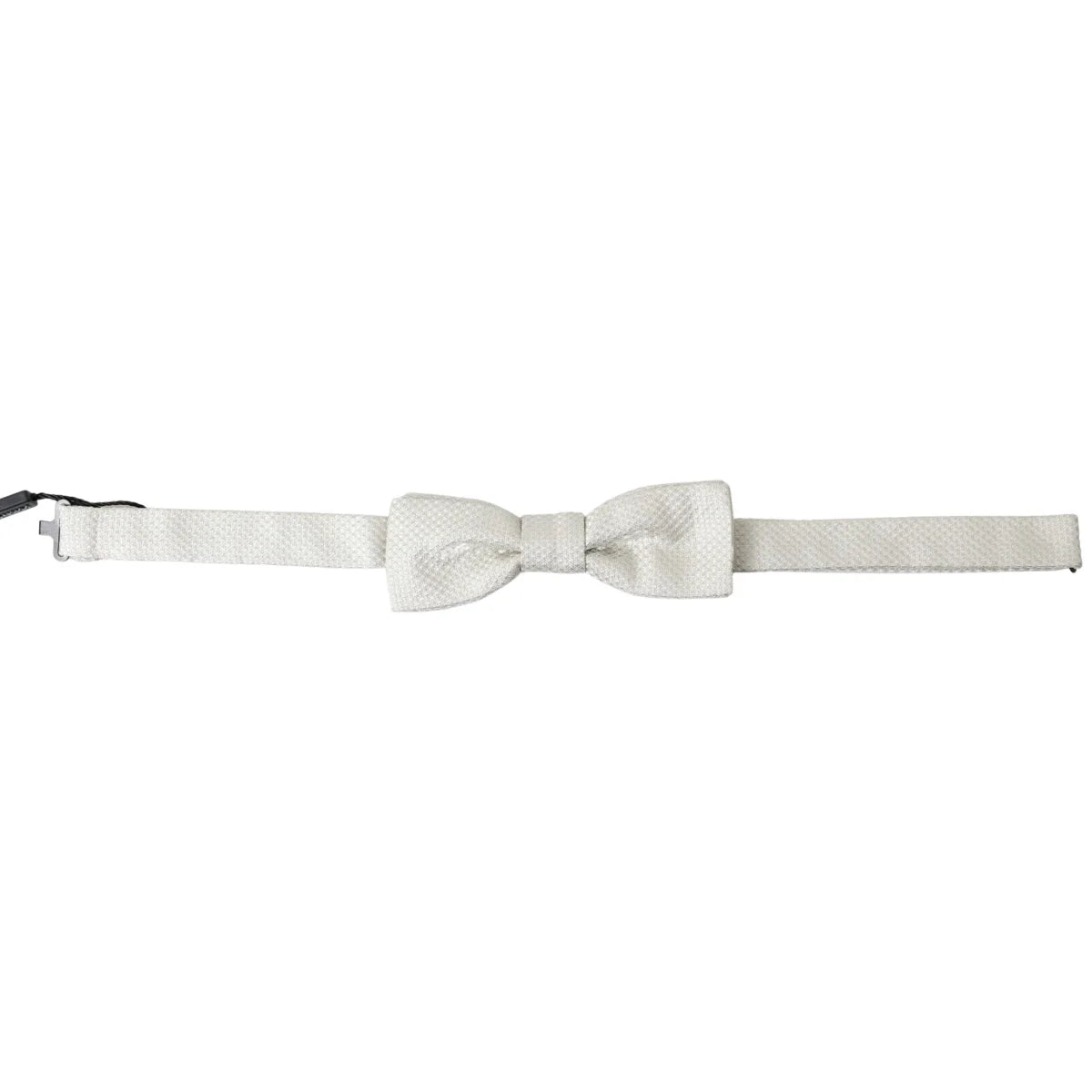 Dolce & Gabbana Ivory Silk Bow Tie Exclusive Luxury