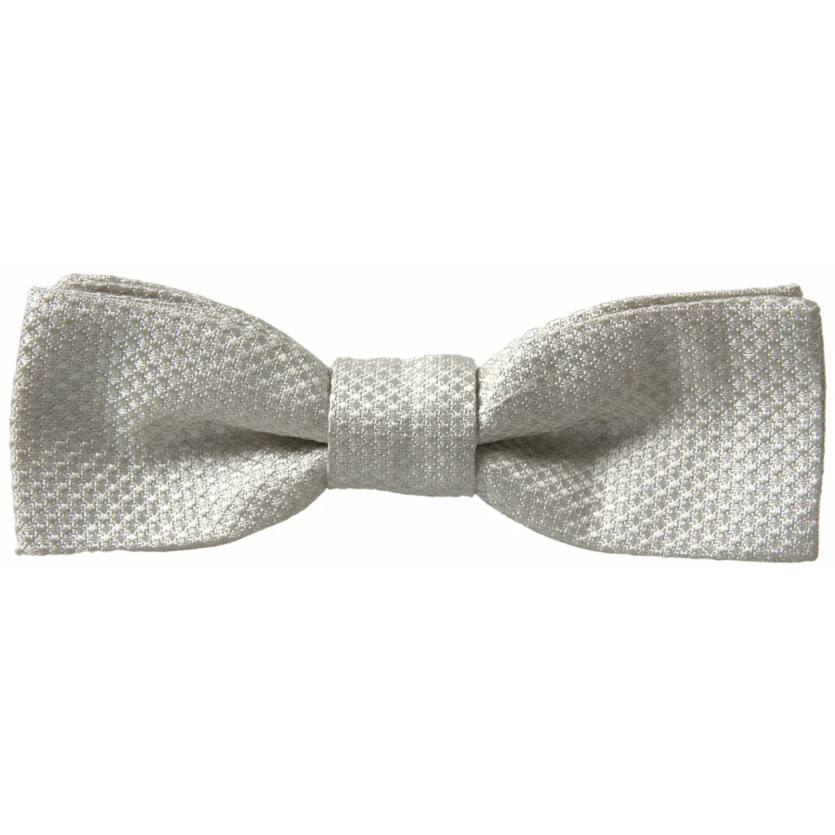 Dolce & Gabbana Ivory Silk Bow Tie Exclusive Luxury