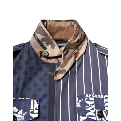 Dolce Gabbana Jacket Zip Up Stylish 100 Percent Cotton &