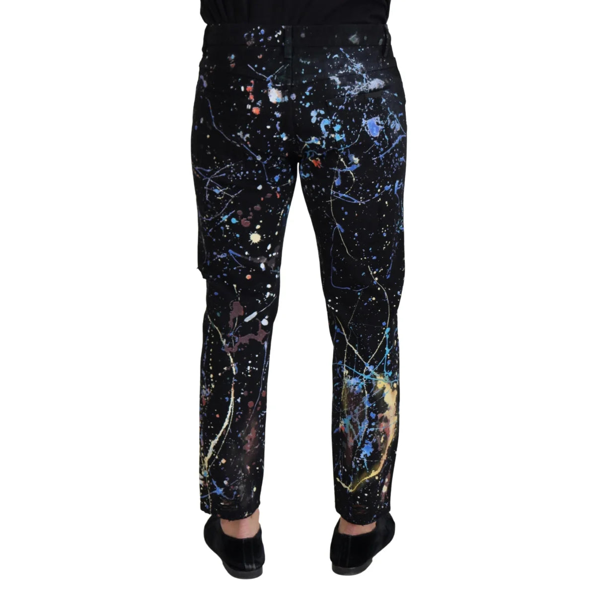 Dolce Gabbana Jeans Color Splash Print Italian Style &