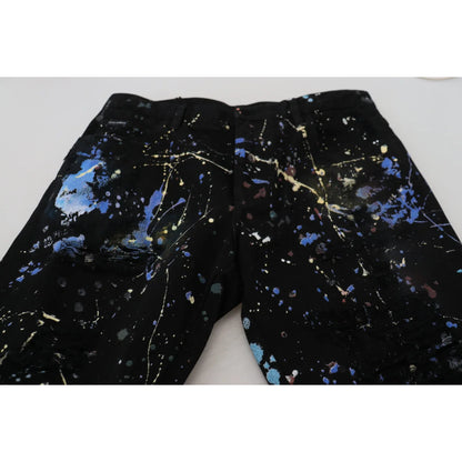 Dolce Gabbana Jeans Color Splash Print Italian Style &