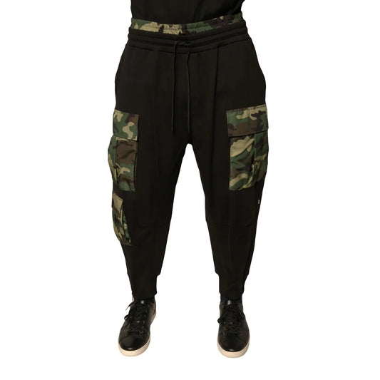Dolce Gabbana Jogger Cargo Pants Camouflage Print Authentic Style &