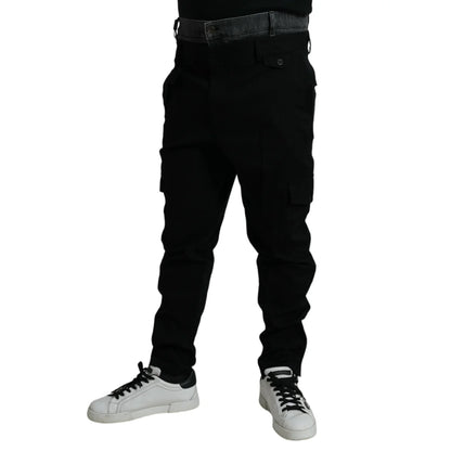Dolce Gabbana Jogger Pants With Iconic Logo Details &