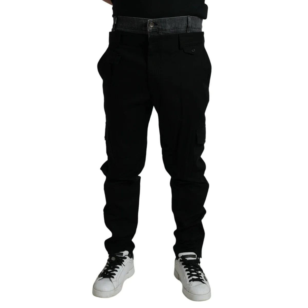 Dolce Gabbana Jogger Pants With Iconic Logo Details &