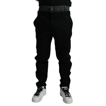 Dolce Gabbana Jogger Pants With Iconic Logo Details &