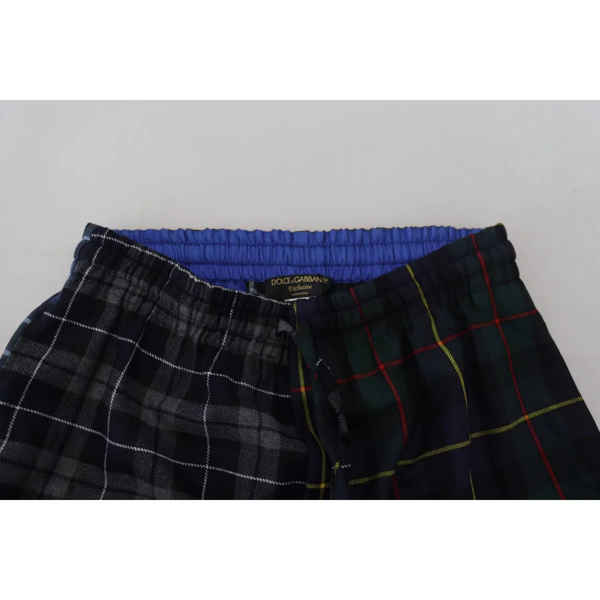 Dolce & Gabbana jogger pants multicolor virgin wool drawstring closure