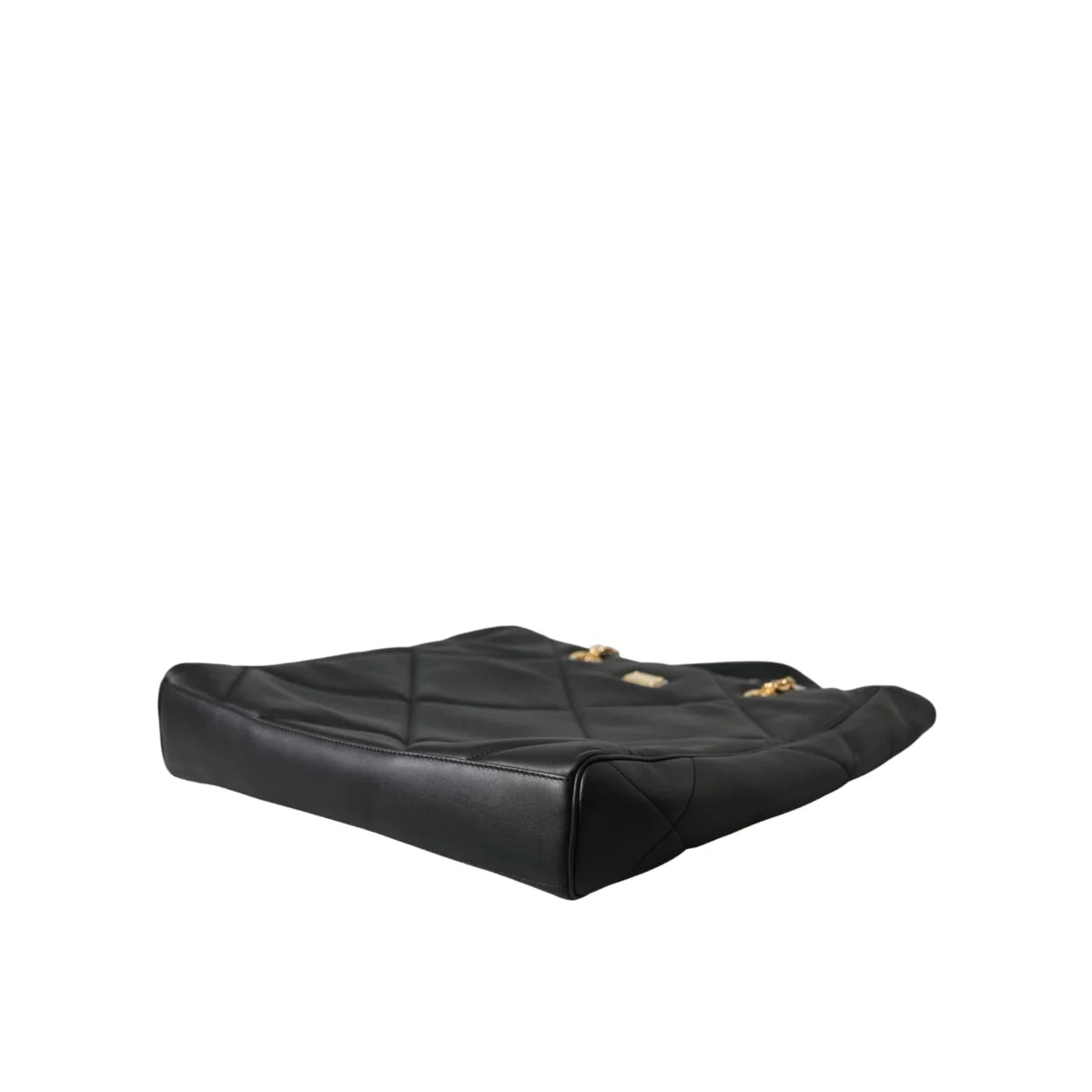 Dolce Gabbana Jungle Aria Shopper with Quilted Calfskin and Chain Handles &