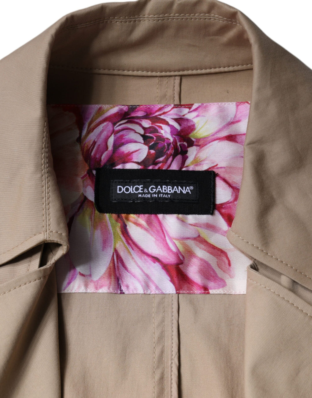 Dolce &amp; Gabbana Trench Coats - Khaki Double Breasted Coat Jacket