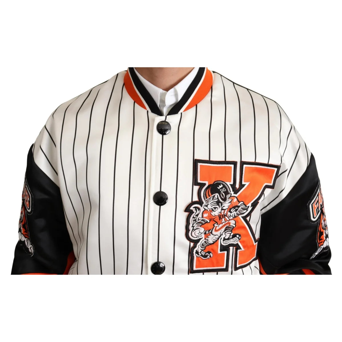 Dolce Gabbana King Lion Bomber Jacket Regal Streetwear &