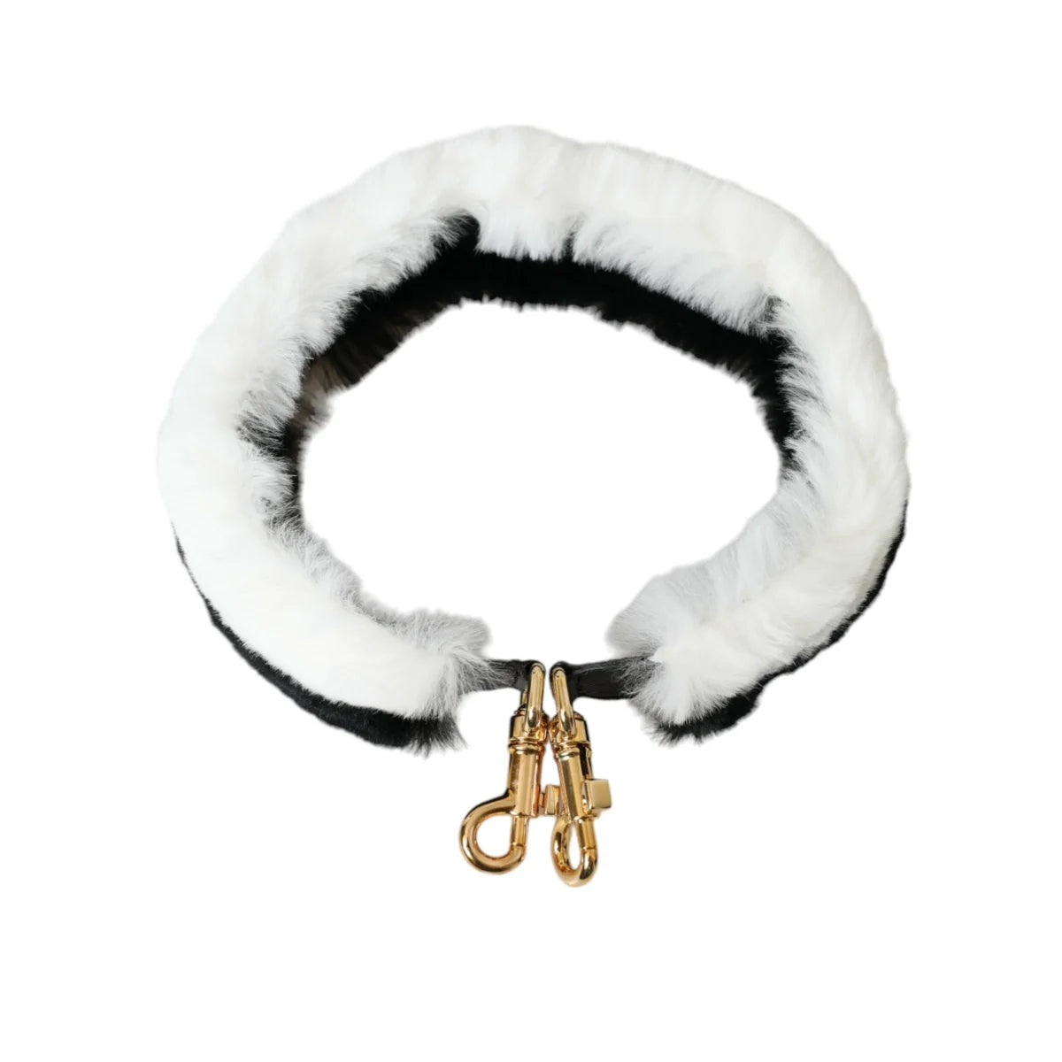 Dolce Gabbana Lapin Fur Shoulder Strap Glamour &