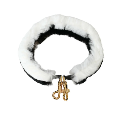 Dolce Gabbana Lapin Fur Shoulder Strap Glamour &