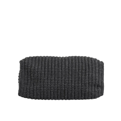 Dolce & Gabbana Large Knitted Crochet Shoulder Bag with DG Logo