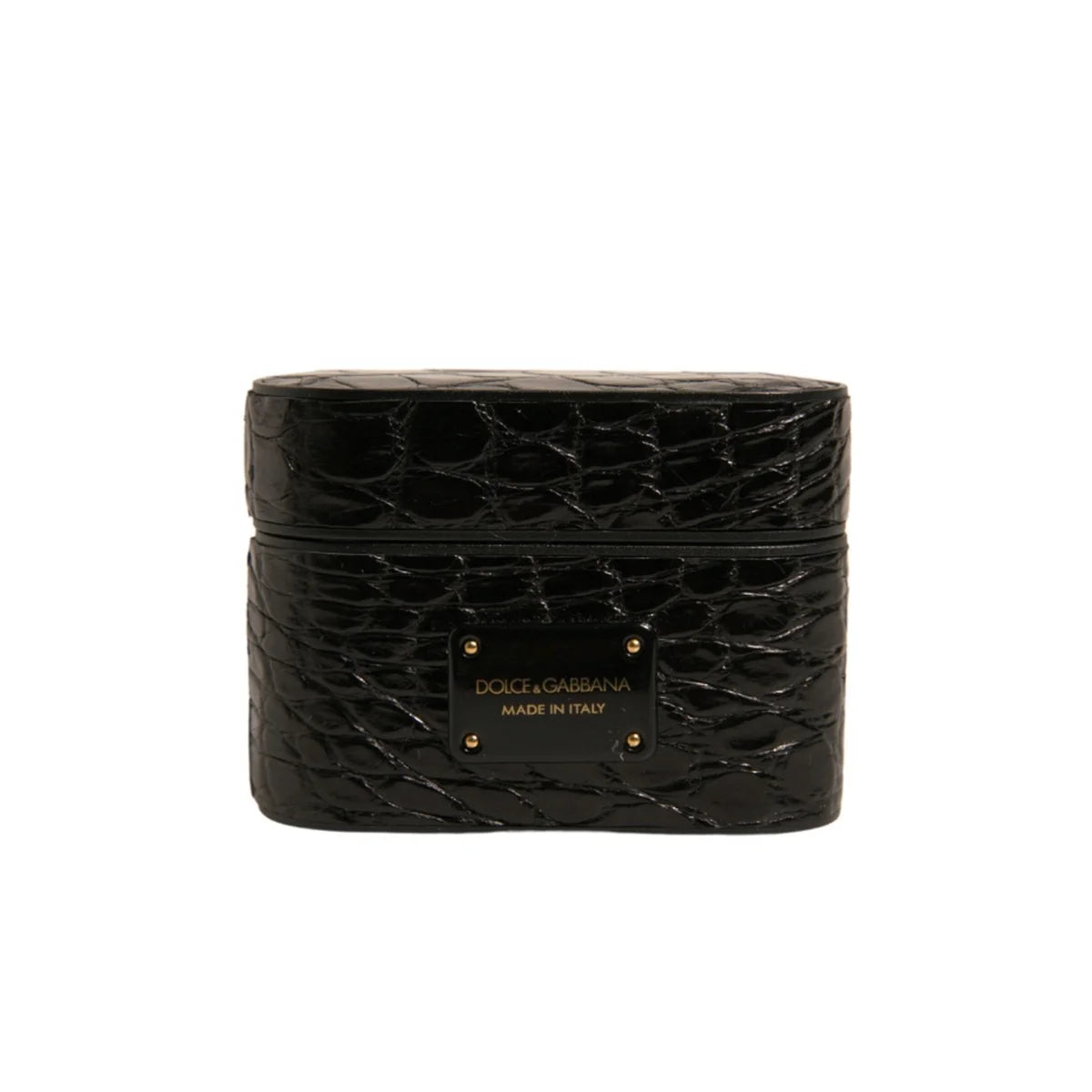 Dolce & Gabbana Leather Airpods Case Luxury Designer Accessory