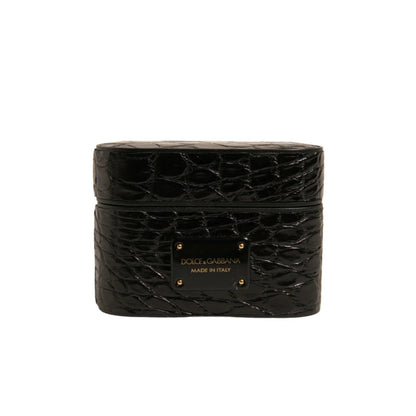 Dolce & Gabbana Leather Airpods Case Luxury Designer Accessory