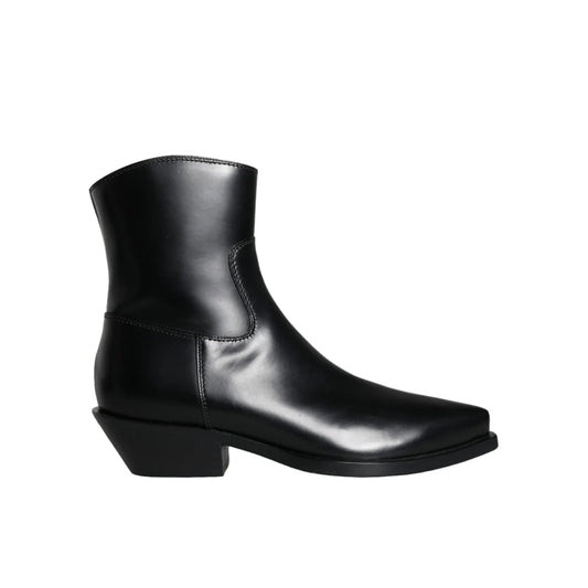 Dolce Gabbana Leather Ankle Boots Luxury Style for Trendsetters &