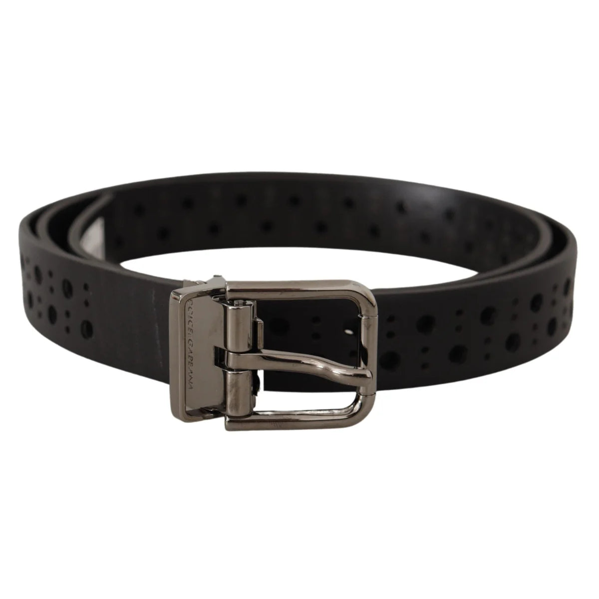Dolce & Gabbana Leather Belt Metal Buckle Exudes Luxe Style
