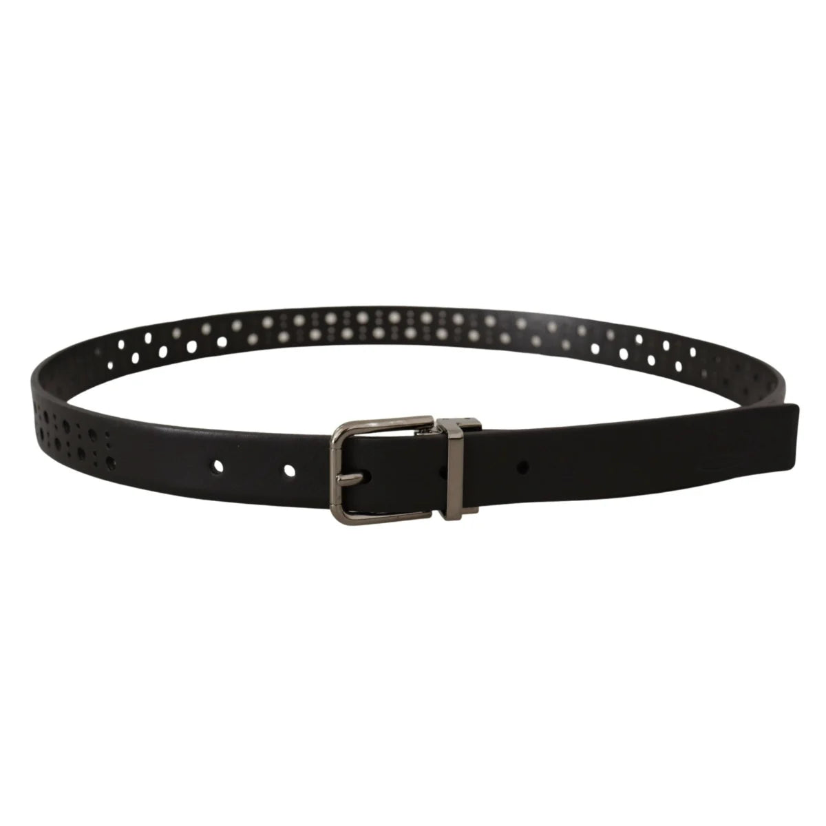 Dolce & Gabbana Leather Belt Metal Buckle Exudes Luxe Style