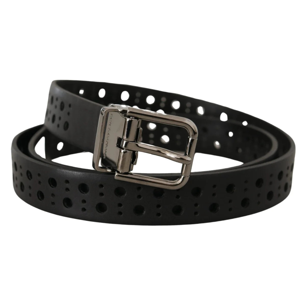 Dolce & Gabbana Leather Belt Metal Buckle Exudes Luxe Style