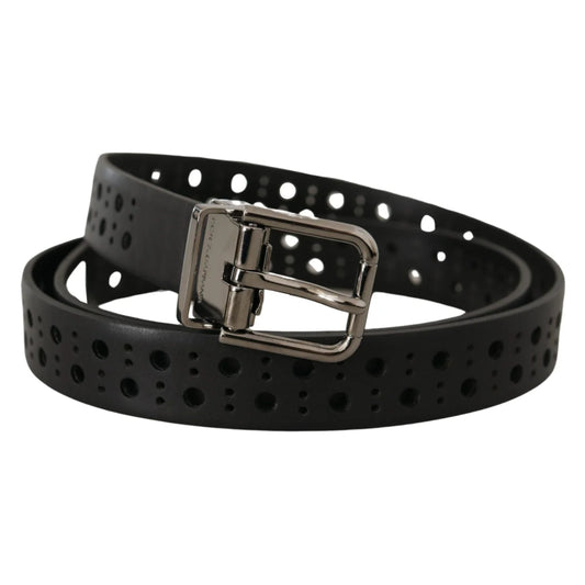 Dolce & Gabbana Leather Belt Metal Buckle Exudes Luxe Style