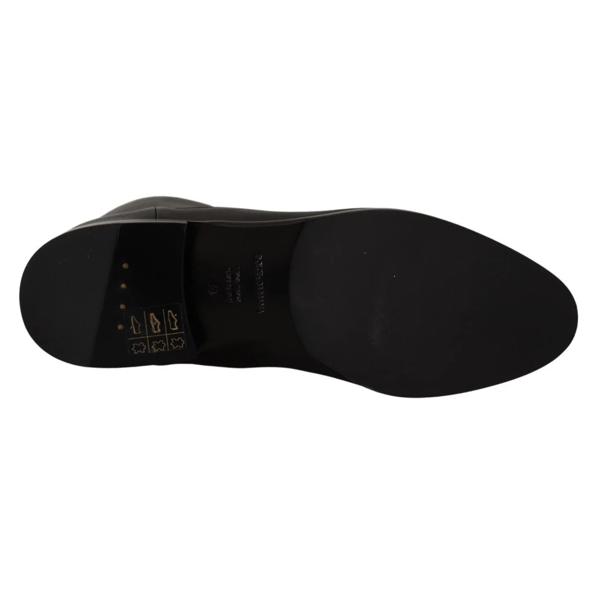 DOLCE & GABBANA Leather Biker Boots Unleashed Elegance Dolce Gabbana