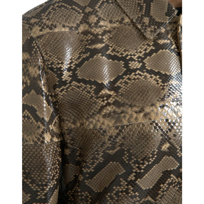 Dolce Gabbana Leather Biker Jacket Dress Sensation &