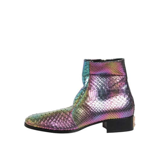 Dolce & Gabbana Leather Boots Italian Luxury Clothing