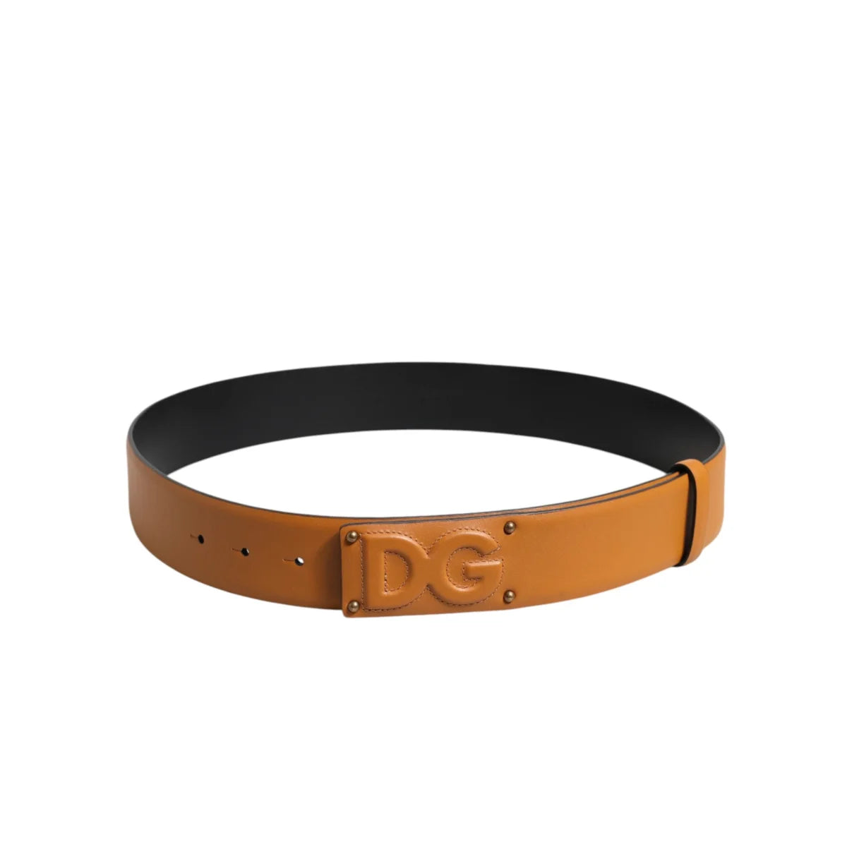 Dolce Gabbana Leather Buckle Belt with Iconic DG Logo &