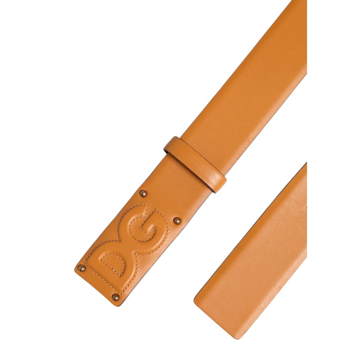 Dolce Gabbana Leather Buckle Belt with Iconic DG Logo &