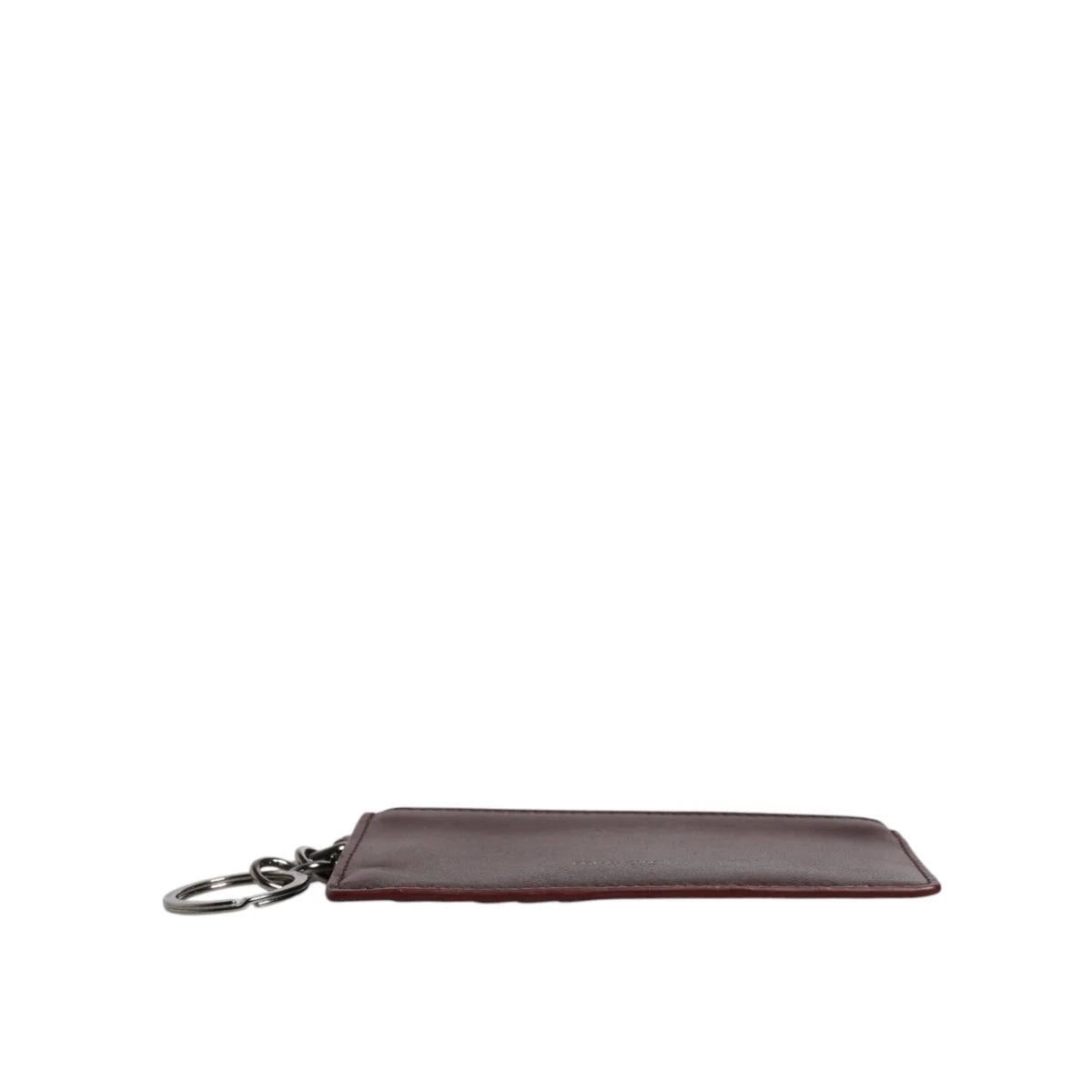 Dolce Gabbana Leather Card Holder Brown Luxury Wallet &