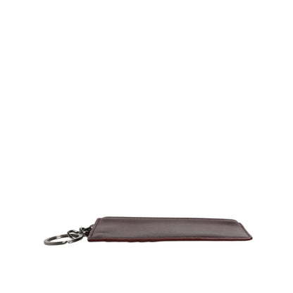 Dolce Gabbana Leather Card Holder Brown Luxury Wallet &