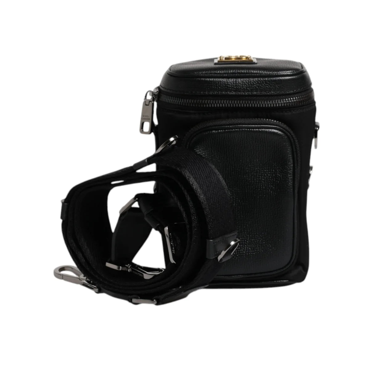 Dolce Gabbana Leather Crossbody Camera Bag Luxe Style &