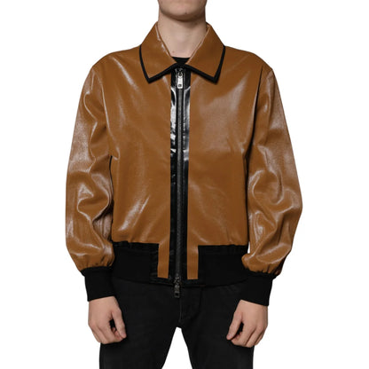 Dolce Gabbana Leather Jacket Luxury Style for Any Dress Code &
