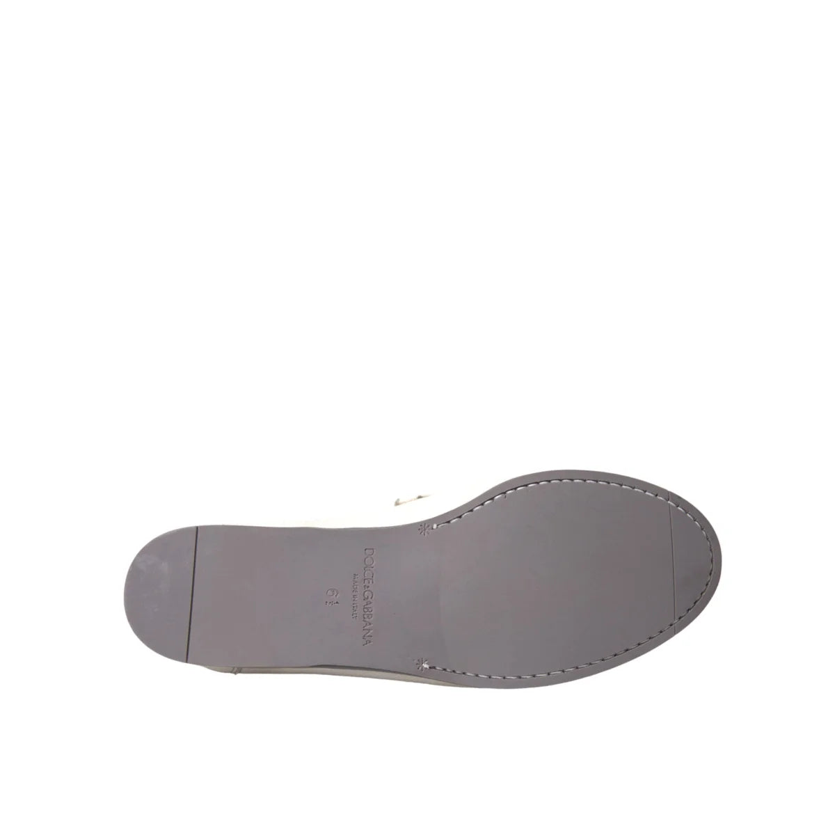 Dolce Gabbana Leather Loafers Designer Dress Shoes Authentic Luxury &