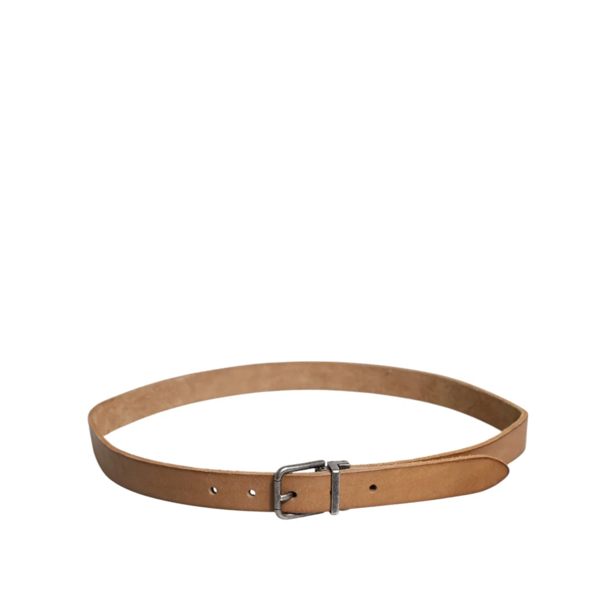 Dolce Gabbana Leather Metal Buckle Belt Bold Designer Accessory &