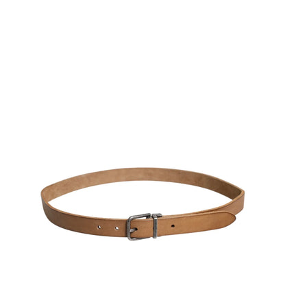 Dolce Gabbana Leather Metal Buckle Belt Bold Designer Accessory &