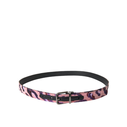 Dolce & Gabbana Leather Metal Buckle Belt for Bold Style