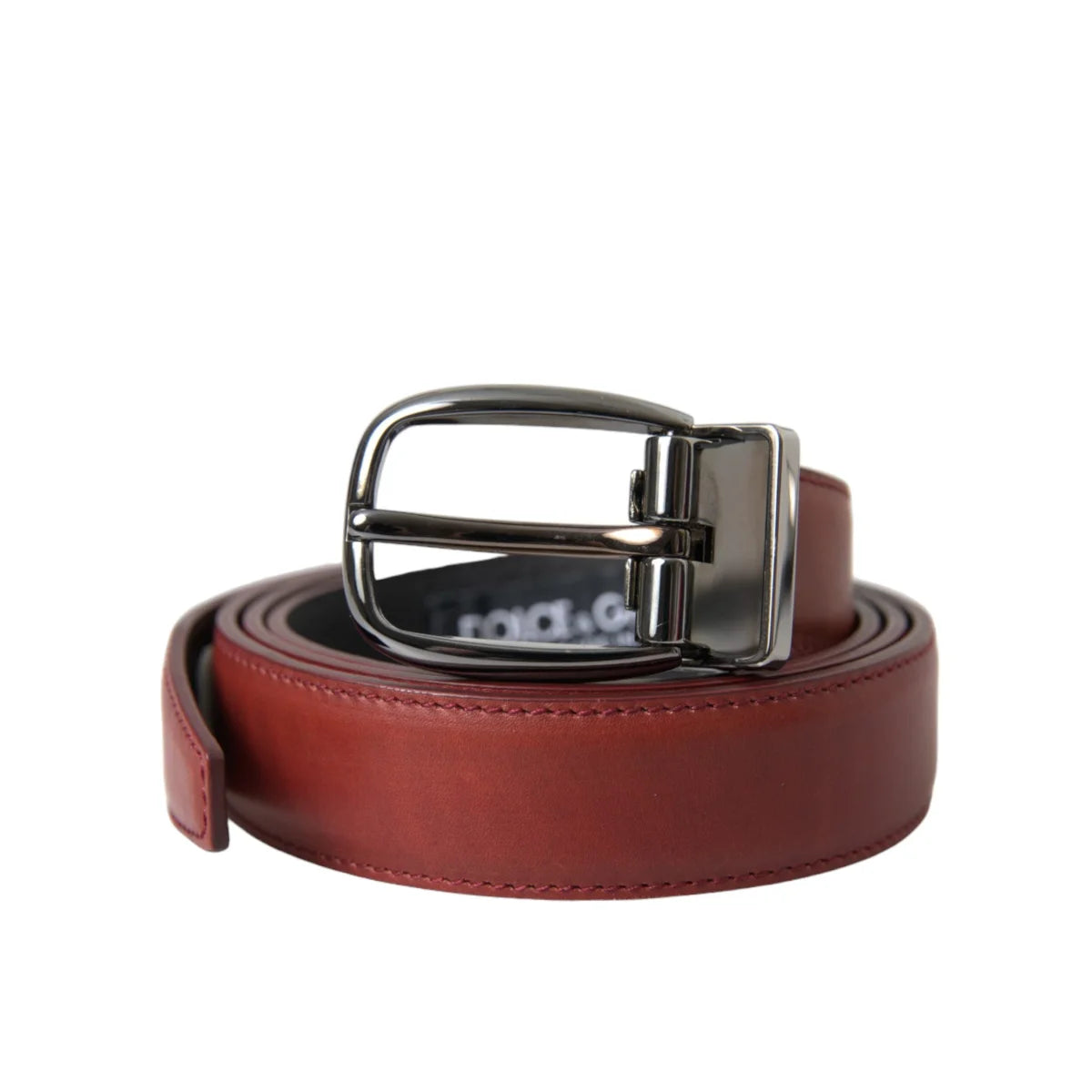 Dolce Gabbana Leather Metal Buckle Belt for Dress Style Elegance &