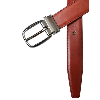 Dolce Gabbana Leather Metal Buckle Belt for Dress Style Elegance &