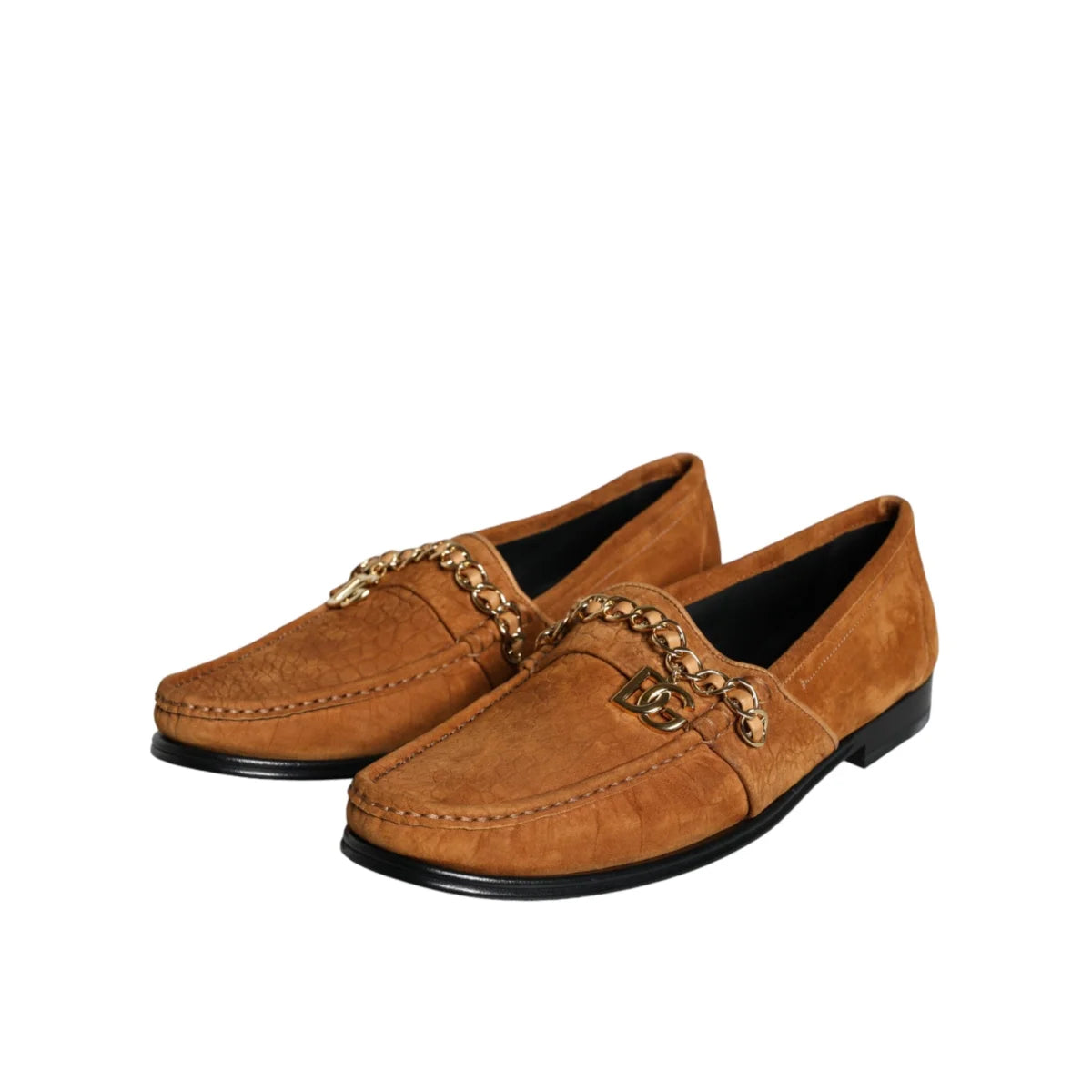 Dolce and Gabbana Leather Moccasin Flat Shoes for Effortless Style &