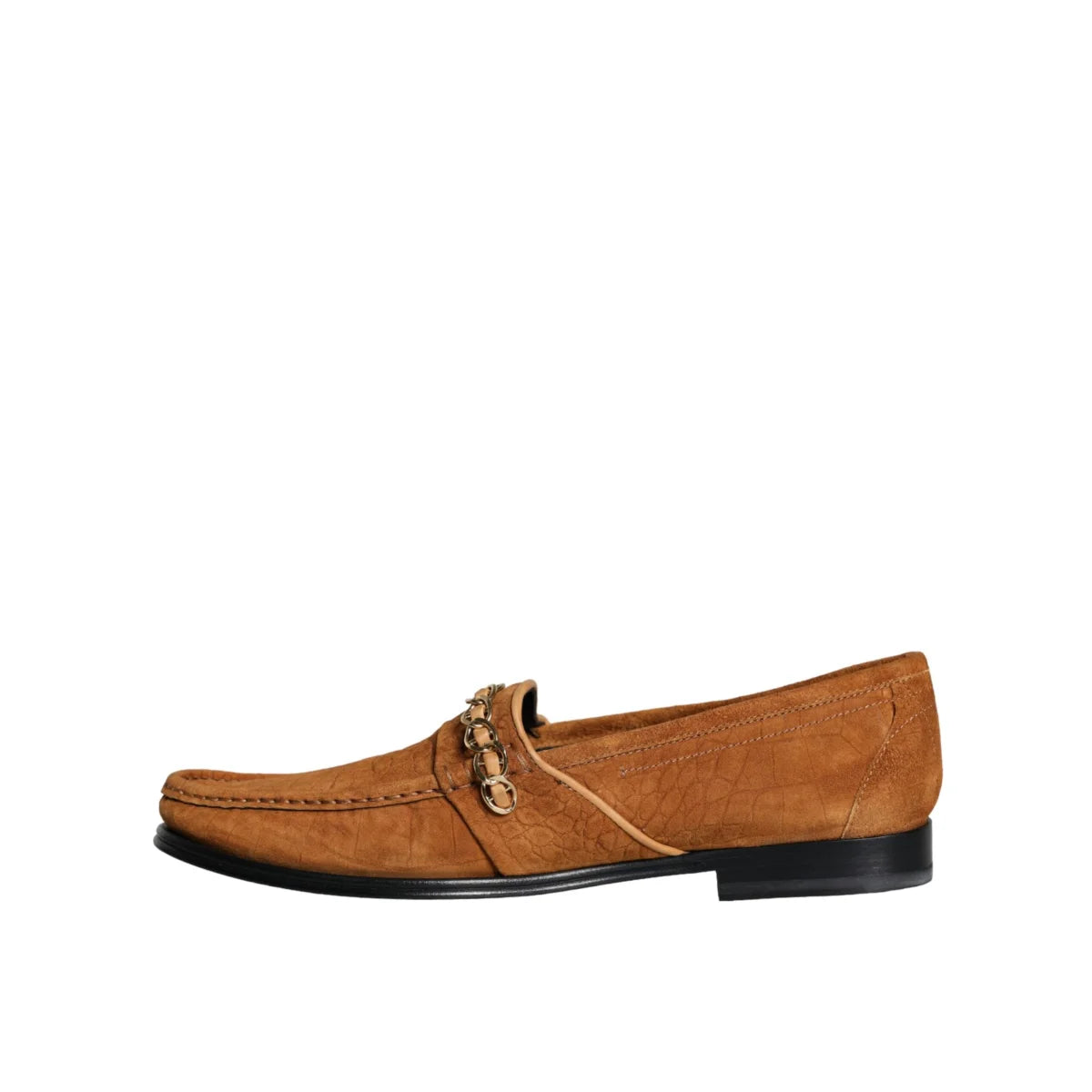 Dolce and Gabbana Leather Moccasin Flat Shoes for Effortless Style &